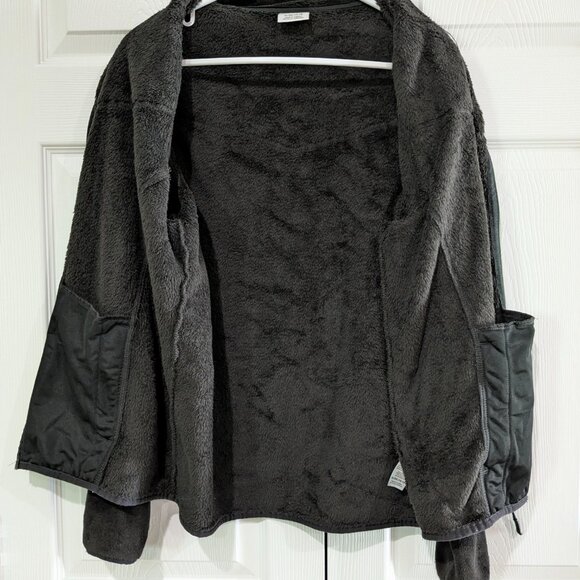 Danskin Now Women's Fleece Jacket, XL 16/18, Black Soot, Zip Front, Long Sleeve - Picture 9 of 16